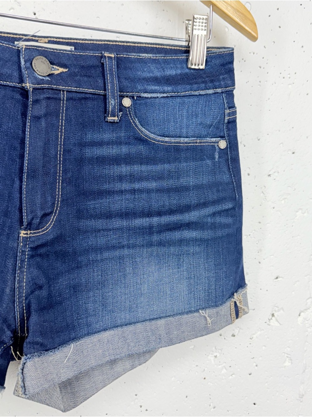 Paige Jimmy Jimmy size 27 Cabrera Distressed Stretch Jean Shorts - Picture 5 of 11